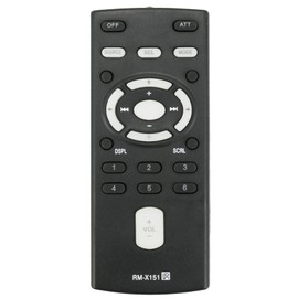 RM-X151 Replace Remote Compatible with Sony FM/AM Compact Disc Player CXS-GT3516F CDX-GT300MP CDX-H910UI CDX-GT710HD CDX-GT65UIW CXS-GT5516F DSX-MS60 CXS-50FSQU CDX-GT450U CDX-GT600UI CDX-GT35U