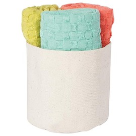 Now Designs Mercantile Dishcloth, 14 x 14 inches, Chartreuse