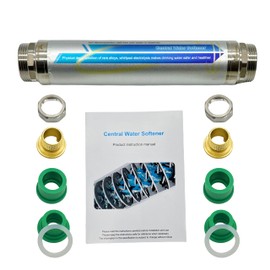 Salt-Free Whole House Water Descaler- ¾-Inch NPT Electronic Water Descaler System, Prevents Limescale in Pipes, Water Heaters & Boilers, 10-Year Durability, No Salt or Maintenance