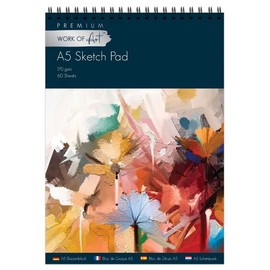 Sketch Pad A3 / A4 / A5 Book White Paper Artist Sketching Drawing Doodling Art Craft (A5)