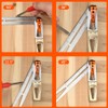 Woodworking Scriber Ruler Heavy Duty T-Shape Multi-Angle Scribing Tool Stainless