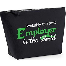 Hippowarehouse Probably The Best Employer In The World printed make up cosmetic wash bag 18x19x9cm
