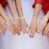 Pulseras Despedida Soltera Bride Damas Honor Rosa Bacheloret Rosa