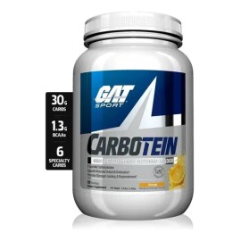 Gat Sport Carbotein 50 Servs 3.8lbs Recuperador Post Entreno Sabor Naranja                                                                            