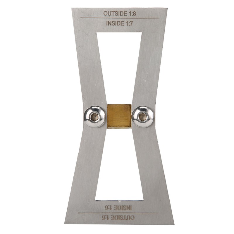 Stainless Steel Dovetail Gauge Woodworking Tool Dovetail Wood Marking Ruler(Without
