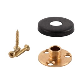 ElekTek Brass Back Plate Kit - 10mm Male Thread and Screws with Cover - Bronze - Combine with E27 10mm Lampholder