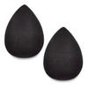 Drop Shaped Makeup Sponges, Set of 2, Black, Multifunctional Makeup