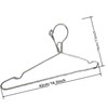 16.5” wire hanger 4mm lockable hangers 10Pack Stainless Steel Slim