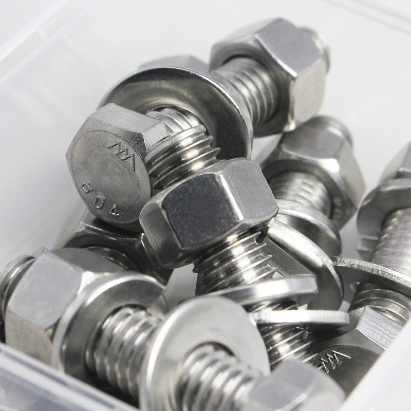 SUNXULIMI 1/4-20 x 1-1/4" Bolts and Nuts Hex Head Bolts
