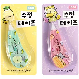 Convenience Store Food School White Out Correction Tape 1PC (2 Designs Available) (Mint)