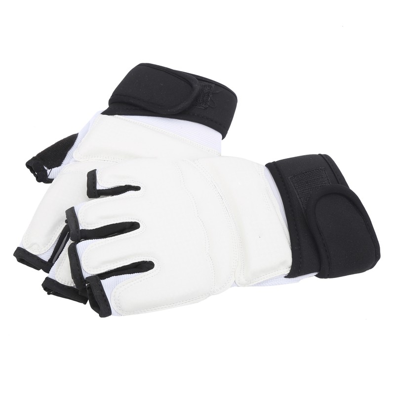 1 Pair 180‑185mm Half Finger Punch Bag Training Gloves Boxing
