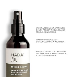 HADA Skincare - Tónico Facial con Niacinamida y Ácido Hialurónico | Control de Poros, Piel Grasa y Luminosidad | Filip Natural (120 ml)