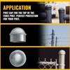 VIVIDA 1-3/8" Fence Post Caps, Chain Link Post Caps, Galvanized