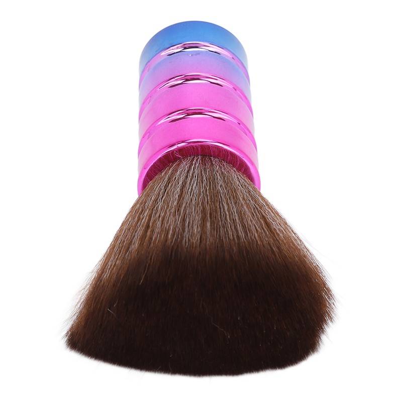 Neck Duster Brush Soft Nylon Bristles Electroplate Ergonomic Barber Hair