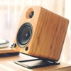Kanto S4 Tilted Desktop Speaker Stands for Medium Bookshelf Speakers