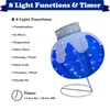 Lighted Christmas Balls Outdoor Decorations, 2pcs Pop-Up Blue Christmas Décor