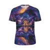 3D Pattern Print T-Shirt Artistic Tree Design Breathable Lightweight Flexible