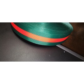 Unbranded Red Green Ribbon Grosgrain 2 Yard 1 inch wide And Snake Applique Patch