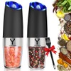 YAYAYOUNG Gravity Electric Grinder set of 2,Automatic Pepper and Salt