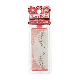 ro-zi-ro-za Brown False Eyelash B2 (Fluffy Big Eye Type Dolly)