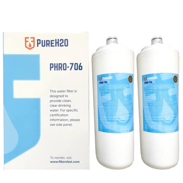 PureH2O PHRO-706 Compatible Replacement for Aqua-Pure AP5527 Carbon Water Filter
