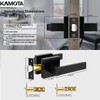 KAMOTA Privacy Door Levers, 8 Pack Matte Black Door Handles