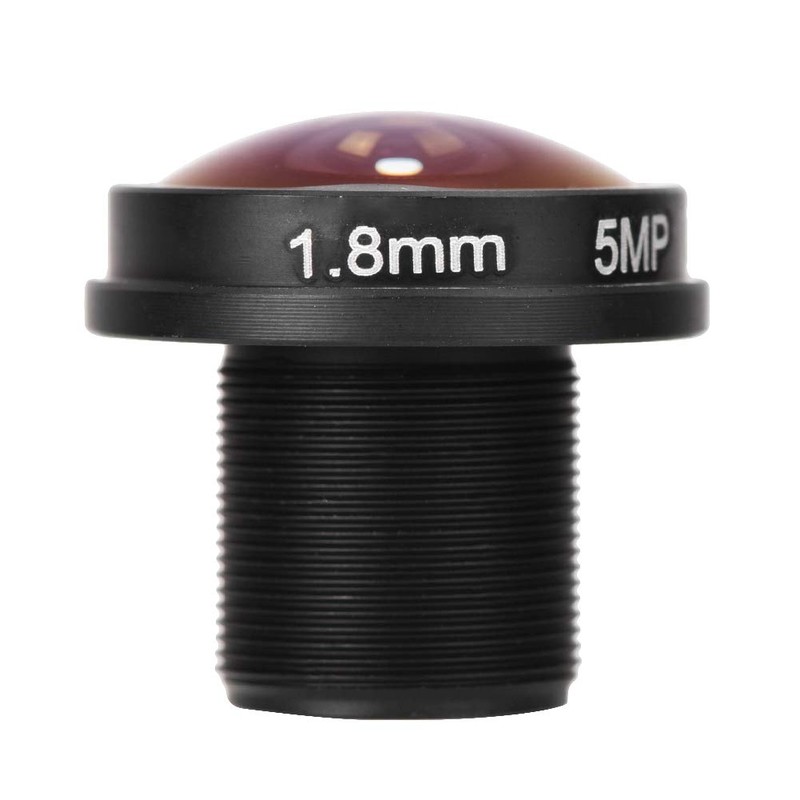 1.88mm Mini Fisheye Camera Lens, 5MP HD 180° Wide Angle