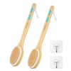 Metene 2 Pack Shower Brush with Soft and Stiff Bristles,