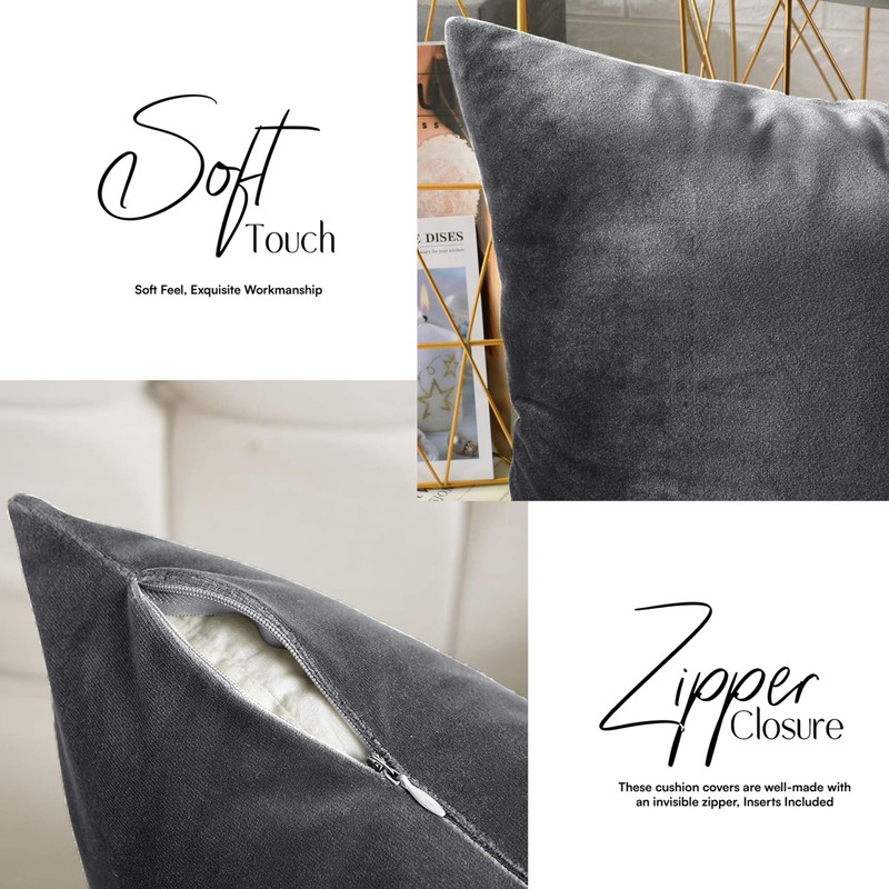 My home store Velvet Cushion Covers 45cm x 45cm -