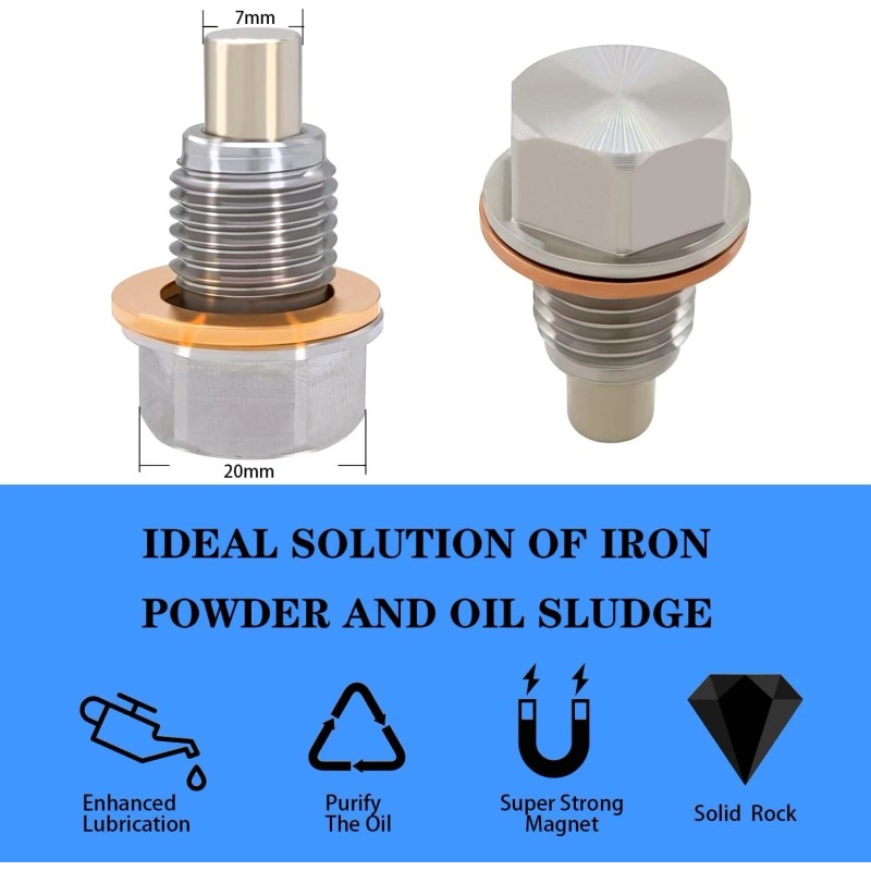 Beduan M14X1.5 Stainless Steel Oil Drain Plug With Copper Gasket