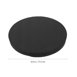 Vorcool 2 Pieces Knee Mats, Thick Yoga Pillows, Round for Hands, Wrist Knee, Elbow, Shoulder for Yoga, Pilates (Black)