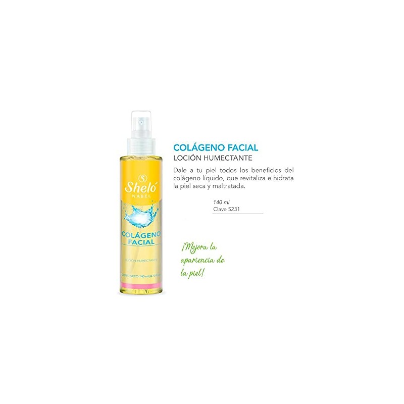 kit con 2 Colágeno Facial Loción Humectante 140ml Anti-edad Hidratante