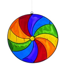 Purity Style Rainbow Suncatcher in Spiral Colour - Wind Chime - Sun Catcher - Resin - Decoration and Gift - Christmas