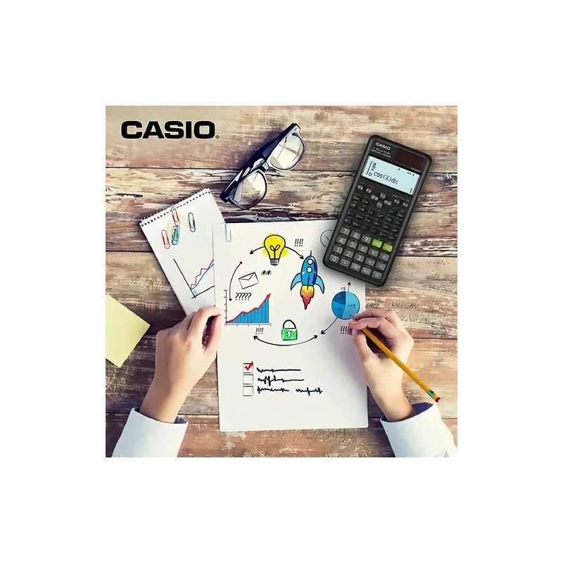 Calculadora Cientifica Casio Fx-991la En Idioma Español Negro Para Universidad