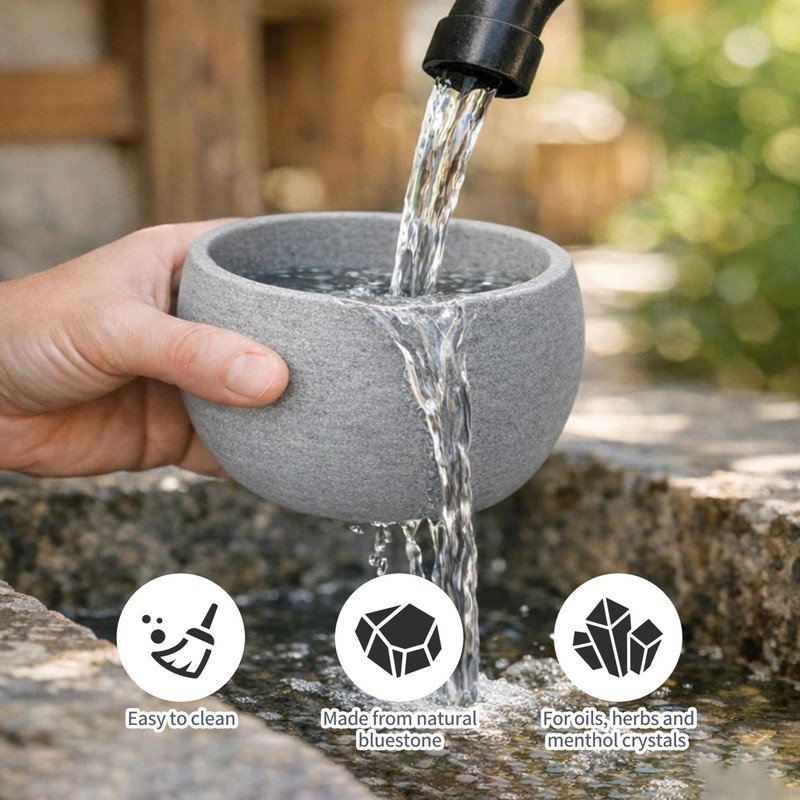 FloraVigo Sauna Aroma Bowl 10.5 x 6 cm, Aromatherapy Bowl