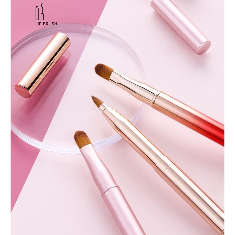 Exquisite Professional Lip Brush Applicators-Retractable Lipstick Brushes- Lipstick Gloss Makeup