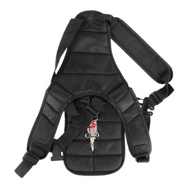 AUNMAS String Trimmer Harness, Trimmer Shoulder Strap Luxury Strap Double Shoulder Strap Garden Brush Cutter Lawn Mower Nylon Belt Gardening Tool for Brushcutters Trimmers Strimmer (Black)