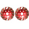 AcbbMNS 2 Pack 4 inch/100mm Diamond Cup Grinding Discs 6