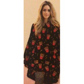 Premium Hoodie Blanket Reversible - One Size Fits All, French Fries