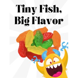 Sweedish Fish Candy Bulk Assorted Flavors - 8 oz resealable bag - Sweedish Fish Bulk Chewy Candy - Gummies Candy Bulk - Movie Theater Candy - Bulk Gummy Candy Party Favors - Summer Candy