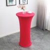 Deisy Dee 24x43 Cocktail Spandex Stretch Round Tablecloth Table Cover