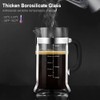 QUQIYSO French Press Coffee Maker 34oz 304 Stainless Steel French