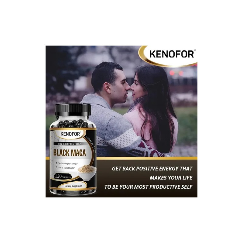 Cápsulas Blandas De Maca Negra Peruana De 1000 Mg