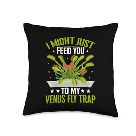 Venus Fly Trap Plants Liver Terrarium Food Venus Fly Trap Throw Pillow