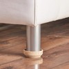 Medipaq Felt Castor Cups – 16x Large 60mm Light Wood