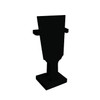 NBK CC1291 Mini Hagoita with Stand, Black (with Decorative Stand),