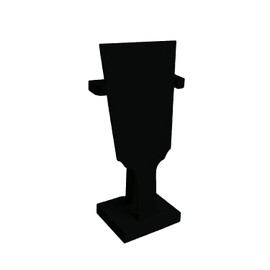 NBK CC1291 Mini Hagoita with Stand, Black (with Decorative Stand), 1 Set