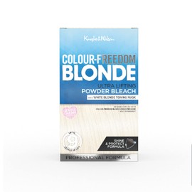 Knight & Wilson Colour Freedom Blonde Ultra high lift Hair Bleach powder and White Blonde Neutralising Toner pack. Up to 9 levels of lift, By Knight & Wilson