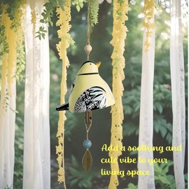 Bonitas campanillas de viento de cerámica para exteriores e interiores, campanilla conmemorativa con tonos melódicos relajantes, regalos para mamá, jardín, patio, balcón, decoración del hogar,