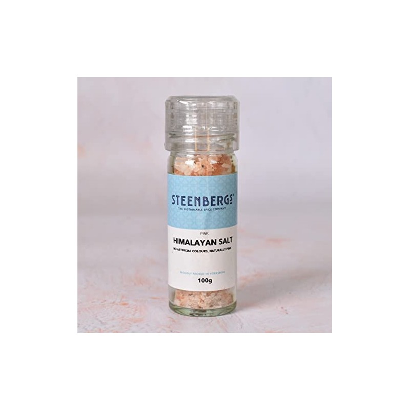 Steenbergs Pink Himalayan Salt 100g Grinder